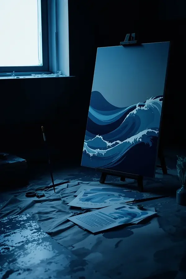 失忆的画家 海报